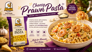 Cheesy Prawn Pasta Recipe – Creamy, Spicy, and Loaded with Cheese