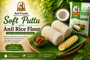 Soft Puttu with Anil Rice Flour — Easy Traditional Breakfast Recipe