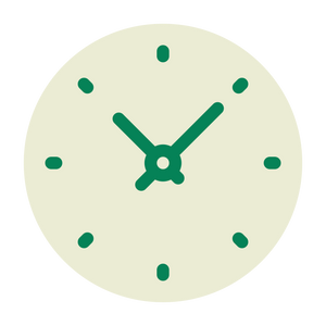 Simple outline of circular dial with white background